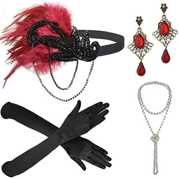 1920s Great Gatsby Accessories Set for Women M28